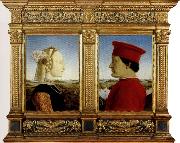 Portrait of the Duke and Duchess of Montefeltro Piero della Francesca